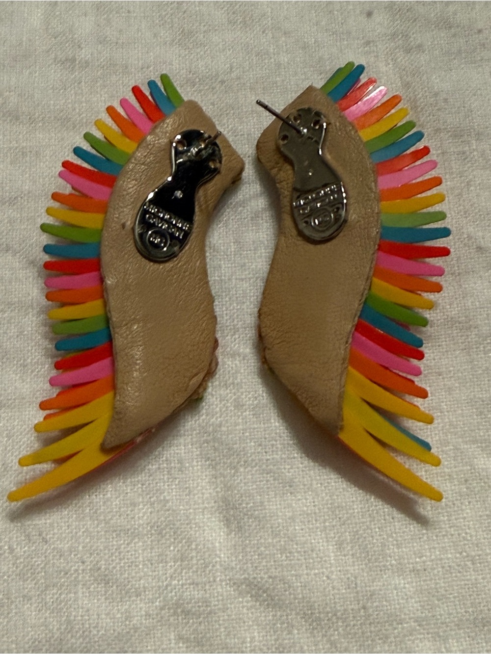 Mignonne Gavigan Rainbow Beaded Wing Earrings - Picture 4 of 12